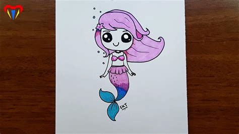 deniz kızı çizimi basit